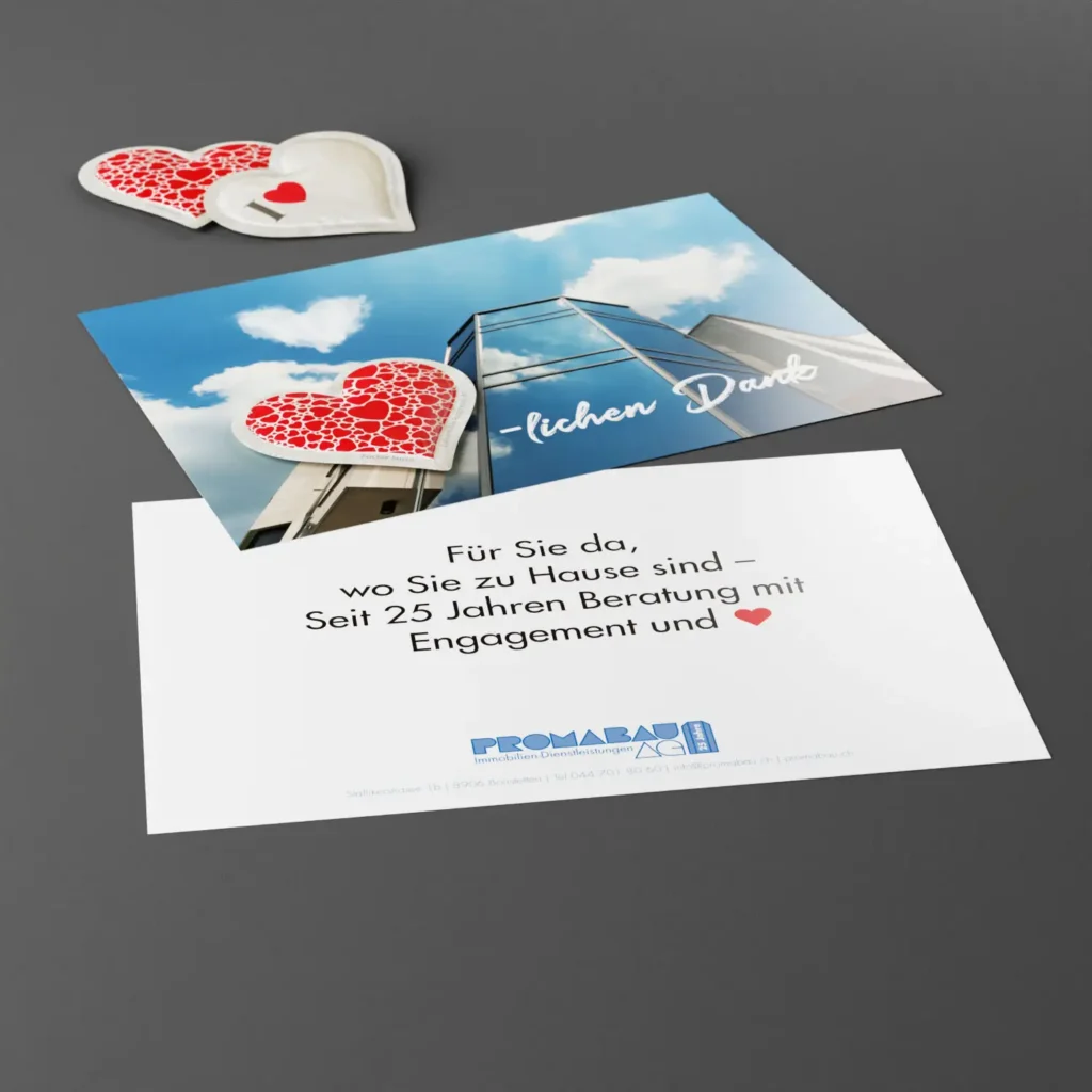 Dankeskarte für Firmenjubiläum