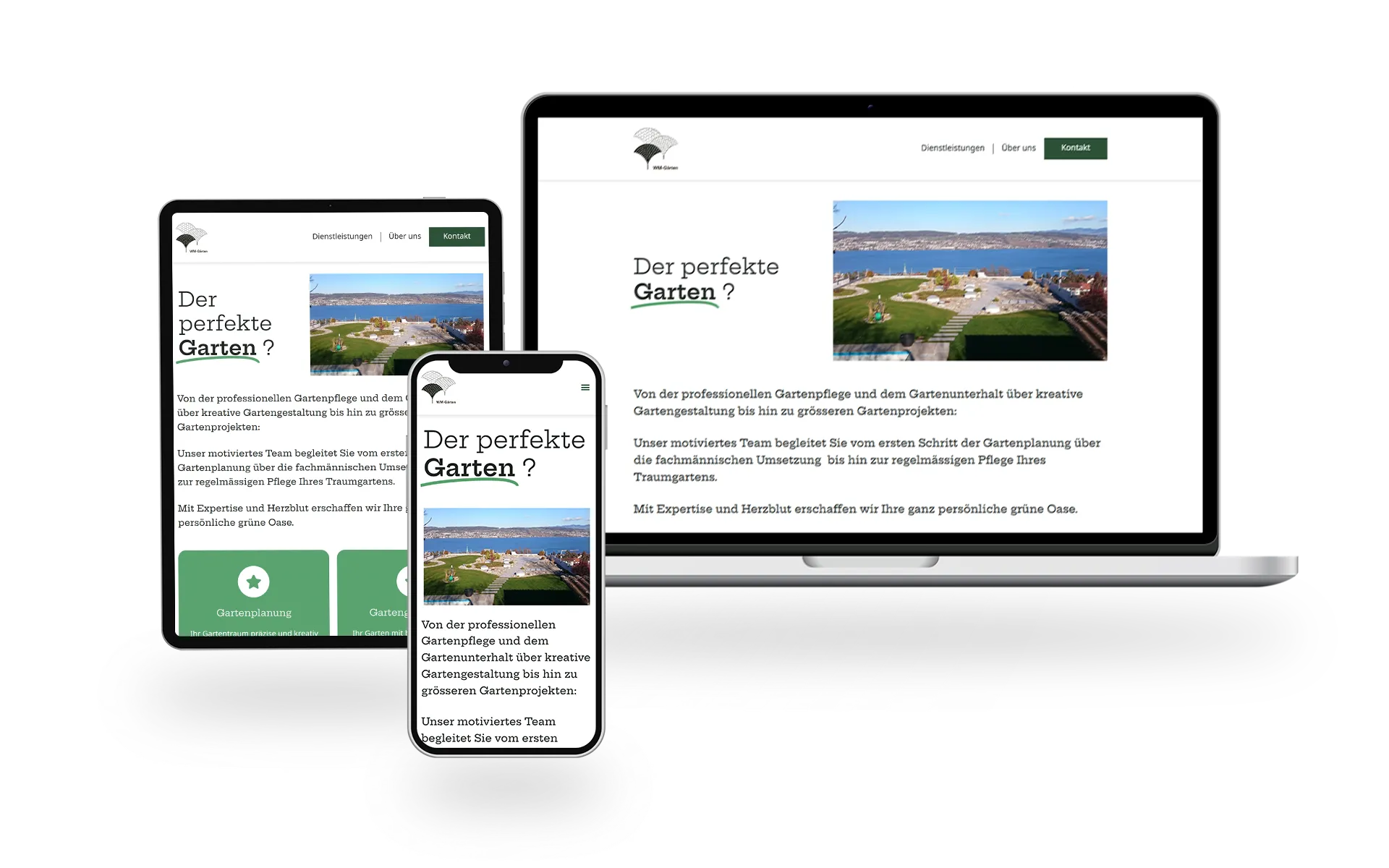 Website erstellt für Weidmann + Matheson Gartenbau